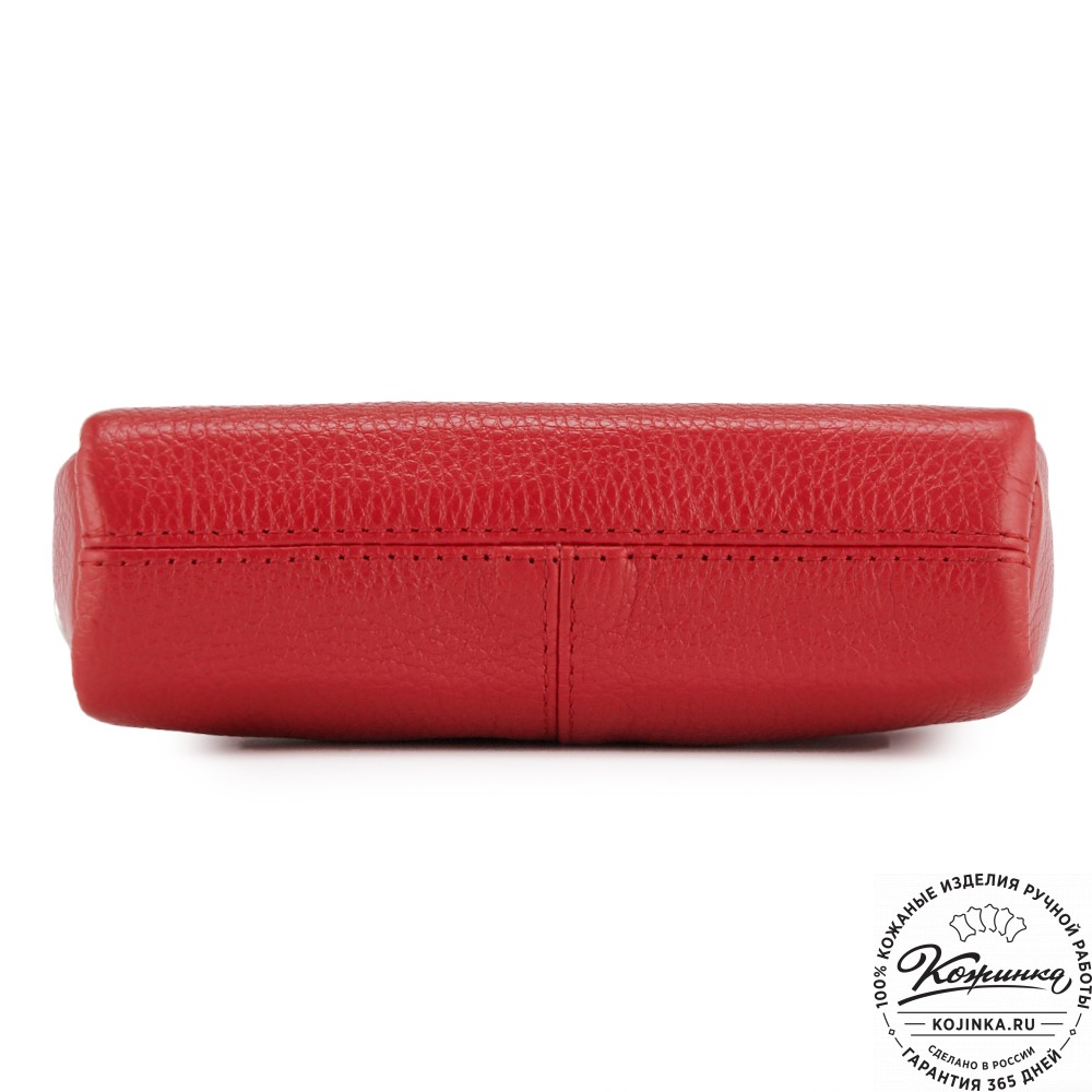 Кожаный клатч "Марта" (красный)